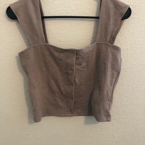 Tan crop top